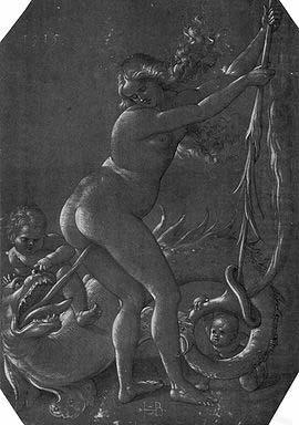 Hans Baldung Grien Witch and Dragon china oil painting image